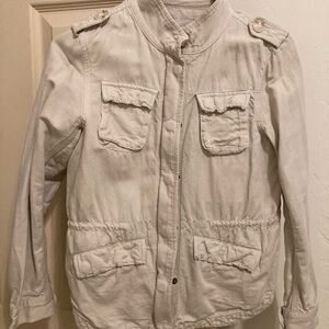 Stylish White Utility Jacket